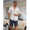 COOFANDY Mens Casual Shorts Cotton Drawstring Elastic Waist Lightweight 9″ Chino Golf Shorts Summer Beach Shorts(Navy Blue)
