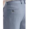 COOFANDY Men’s Casual Shorts Pleated Front 9″ Linen Textured Dress Shorts(Light Blue)