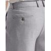 COOFANDY Men’s Casual Shorts Pleated Front 9″ Linen Textured Dress Shorts(Light Grey)
