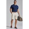 COOFANDY Men’s Casual Shorts Pleated Front 9″ Linen Textured Dress Shorts(Off-white)