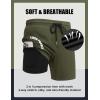 COOFANDY Mens Swim Trunks with Compression Liner Quick Dry 7 Inch Bathing Suit Beach Short with Zipper Pockets(Army Green)