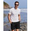 COOFANDY Mens Swim Trunks with Compression Liner Quick Dry 7 Inch Bathing Suit Beach Short with Zipper Pockets(Black)