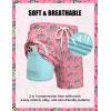 COOFANDY Mens Swim Trunks with Compression Liner Quick Dry 7 Inch Bathing Suit Beach Short with Zipper Pockets(Pink Pineapple)