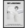COOFANDY Mens Swim Trunks with Compression Liner Quick Dry 7 Inch Bathing Suit Beach Short with Zipper Pockets(White)
