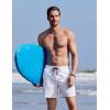 COOFANDY Mens Swim Trunks with Compression Liner Quick Dry 7 Inch Bathing Suit Beach Short with Zipper Pockets(White)