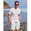 COOFANDY Mens Swim Trunks with Compression Liner Quick Dry 7 Inch Bathing Suit Beach Short with Zipper Pockets(White)