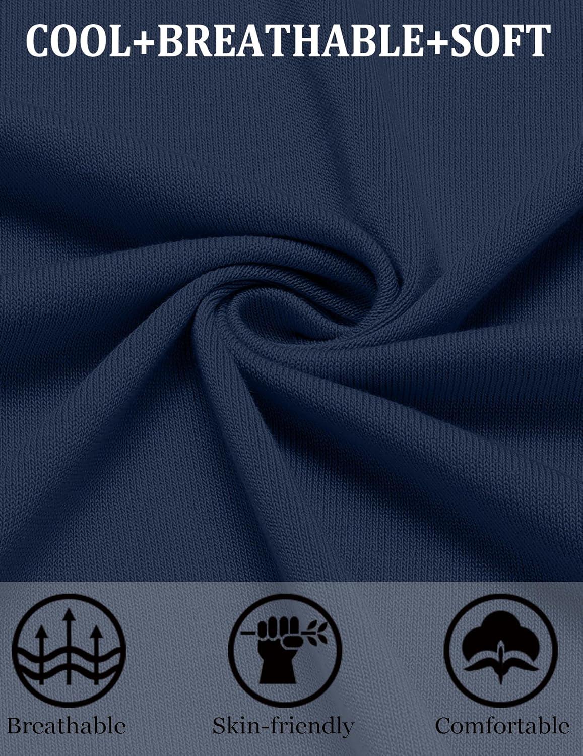 imageCOOFANDY Mens Knit Short Sleeve Button Down Polo ShirtsNavy Blue