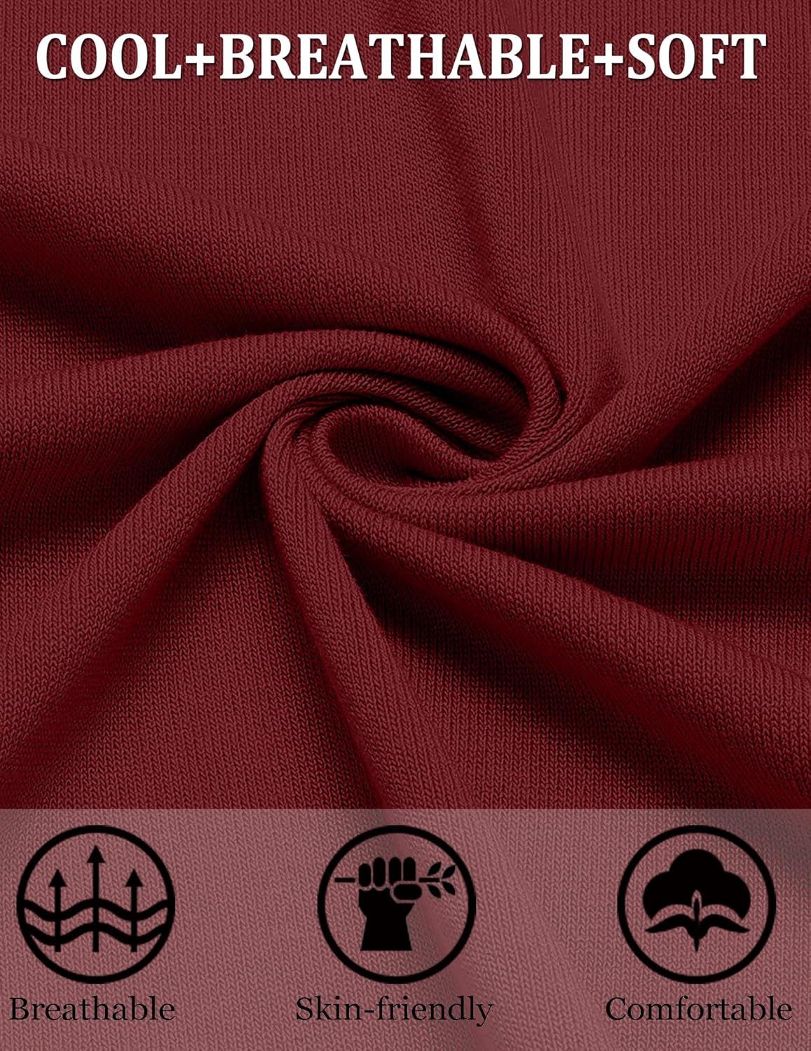 imageCOOFANDY Mens Knit Short Sleeve Button Down Polo ShirtsWine Red