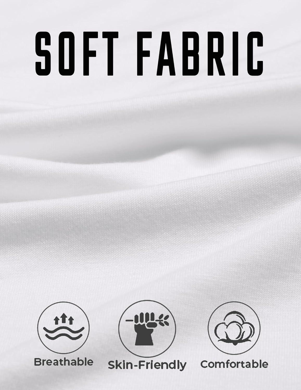 imageCOOFANDY Mens T Shirts Short Sleeve Casual V Neck TShirt Soft Notch Neck Tee Classic Plain ShirtsWhite