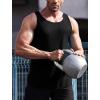 COOFANDY Men’s 3 Pack Quick Dry Workout Tank Top Gym Muscle Tee Fitness Bodybuilding Sleeveless T Shirt(Black(1 Pack))