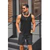 COOFANDY Men’s 3 Pack Quick Dry Workout Tank Top Gym Muscle Tee Fitness Bodybuilding Sleeveless T Shirt(Black(1 Pack))