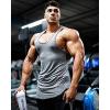 COOFANDY Men’s 3 Pack Quick Dry Workout Tank Top Gym Muscle Tee Fitness Bodybuilding Sleeveless T Shirt(Light Grey(1 Pack))