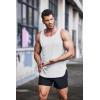 COOFANDY Men’s 3 Pack Quick Dry Workout Tank Top Gym Muscle Tee Fitness Bodybuilding Sleeveless T Shirt(White(1 Pack))