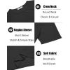 COOFANDY Men’s 3 Pack Workout T Shirts Short Sleeve Gym Bodybuilding Muscle Shirt Base Layer Fitness Tee Tops(N-black/Black/Black)