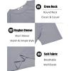COOFANDY Men’s 3 Pack Workout T Shirts Short Sleeve Gym Bodybuilding Muscle Shirt Base Layer Fitness Tee Tops(N-black/White/Light Grey)
