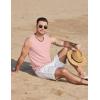 COOFANDY Mens Casual Tank Tops 2 Pack Waffle Knit Sleeveless Shirt Breathable Tank Shirts Summer Muscle Tee(Pink)