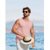 COOFANDY Mens Casual Tank Tops 2 Pack Waffle Knit Sleeveless Shirt Breathable Tank Shirts Summer Muscle Tee(Pink)