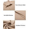 COOFANDY Men’s Casual Textured Short Sleeve Button Down Summer Beach Shirt(Khaki)