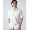 COOFANDY Men’s Casual Textured Short Sleeve Button Down Summer Beach Shirt(White)