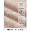COOFANDY Mens Knit T-Shirts Casual Short Sleeve Crewneck Shirt Textured Pullover Tees(Apricot)