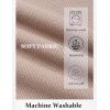 COOFANDY Mens Knit T-Shirts Casual Short Sleeve Crewneck Shirt Textured Pullover Tees(Khaki)