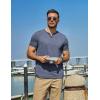 COOFANDY Men’s T Shirts Short Sleeve Casual V Neck T-Shirt Soft Notch Neck Tee Classic Plain Shirts(1-navy Blue)