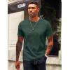 COOFANDY Mens T-Shirts 100% Cotton Crewneck Short Sleeve Tees Casual Plain Shirts(Green)