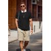 COOFANDY Mens T-Shirts Summer Crew Neck Casual T Shirts Plain Short Sleeve Shirts Basic Tees(A Black)