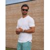 COOFANDY Mens T-Shirts Summer Crew Neck Casual T Shirts Plain Short Sleeve Shirts Basic Tees(A White)