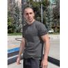 COOFANDY Mens T-Shirts Summer Crew Neck Casual T Shirts Plain Short Sleeve Shirts Basic Tees(B Dark Grey+black)