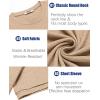 COOFANDY Mens T-Shirts Summer Crew Neck Casual T Shirts Plain Short Sleeve Shirts Basic Tees(B Light Khaki)