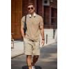 COOFANDY Mens T-Shirts Summer Crew Neck Casual T Shirts Plain Short Sleeve Shirts Basic Tees(B Light Khaki)