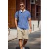 COOFANDY Mens T-Shirts Summer Crew Neck Casual T Shirts Plain Short Sleeve Shirts Basic Tees(Blue)
