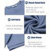 COOFANDY Mens T-Shirts Summer Crew Neck Casual T Shirts Plain Short Sleeve Shirts Basic Tees(Blue)