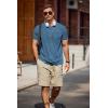 COOFANDY Mens T-Shirts Summer Crew Neck Casual T Shirts Plain Short Sleeve Shirts Basic Tees(Dark Blue)