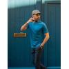 COOFANDY Mens T-Shirts Summer Crew Neck Casual T Shirts Plain Short Sleeve Shirts Basic Tees(Dark Blue)