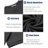 COOFANDY Mens T-Shirts Summer Crew Neck Casual T Shirts Plain Short Sleeve Shirts Basic Tees(Dark Gray)