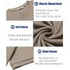 COOFANDY Mens T-Shirts Summer Crew Neck Casual T Shirts Plain Short Sleeve Shirts Basic Tees(Khaki)
