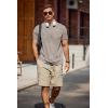 COOFANDY Mens T-Shirts Summer Crew Neck Casual T Shirts Plain Short Sleeve Shirts Basic Tees(Khaki)