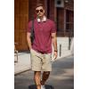 COOFANDY Mens T-Shirts Summer Crew Neck Casual T Shirts Plain Short Sleeve Shirts Basic Tees(Wine Red)