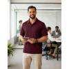COOFANDY Polo Shirts for Men Short Sleeve Performance Collared Work Golf Shirts Dry Fit Pique Polos Summer Tactical Polo Shirts