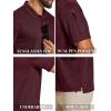 COOFANDY Polo Shirts for Men Short Sleeve Performance Collared Work Golf Shirts Dry Fit Pique Polos Summer Tactical Polo Shirts