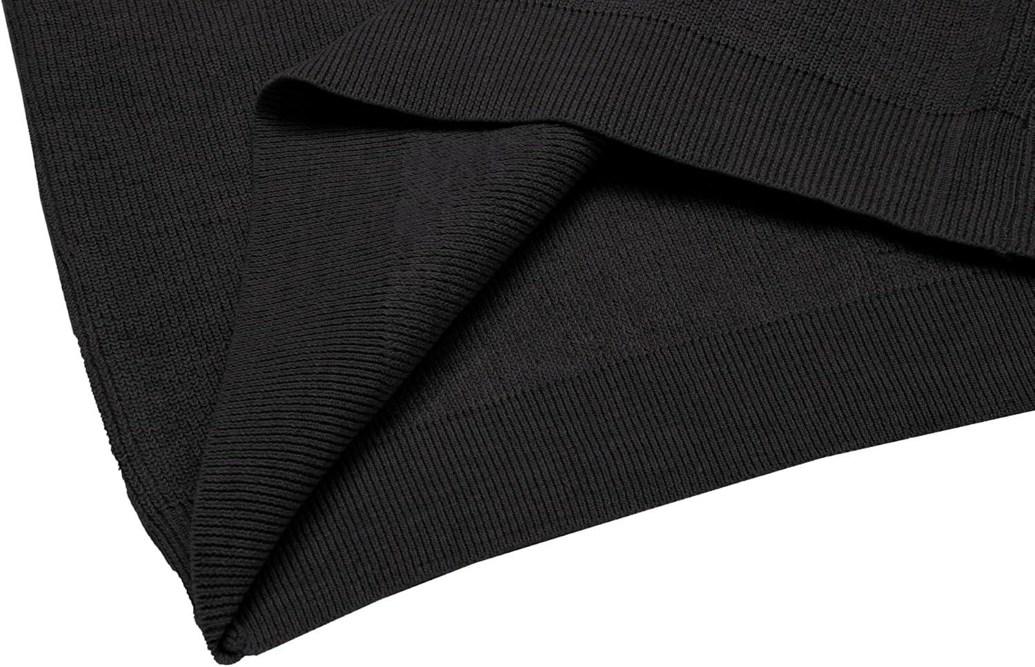 imageCOOFANDY Mens Sweater Vest V Neck Sleeveless Sweater Slim Fit Casual Knitted Vest SweatersBlack