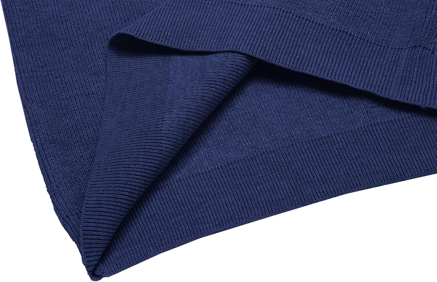 imageCOOFANDY Mens Sweater Vest V Neck Sleeveless Sweater Slim Fit Casual Knitted Vest SweatersNavy Blue
