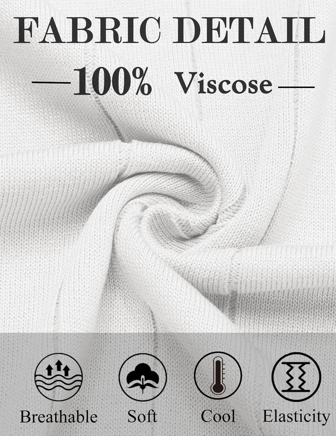 imageCOOFANDY Mens TShirts Short Sleeve Crewneck Knit Shirts Summer Ribbed Textured Tee ShirtsB White