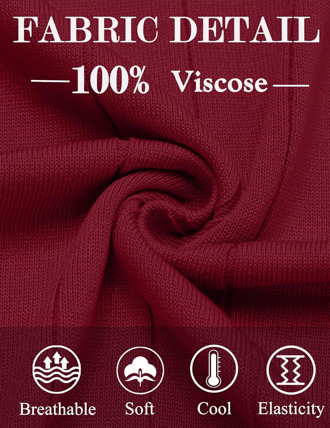 imageCOOFANDY Mens TShirts Short Sleeve Crewneck Knit Shirts Summer Ribbed Textured Tee ShirtsBurgundy Red
