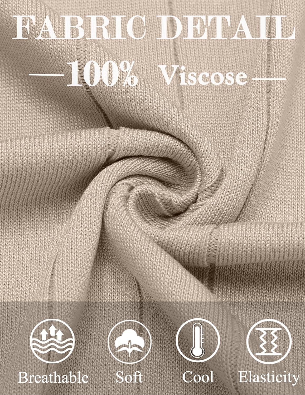 imageCOOFANDY Mens TShirts Short Sleeve Crewneck Knit Shirts Summer Ribbed Textured Tee ShirtsLight Khaki