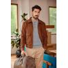 COOFANDY Men Casual Knit Sweater Quarter Button Henley Long Sleeve Slim Fit Twisted Pullover Sweater(Light Grey)
