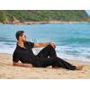 COOFANDY Mens 2 Piece Sets Summer Outfits Short Sleeve Button Down Shirt Loose Pant Sets Beach Vacation Outfits(Black)