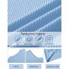 COOFANDY Mens Casual Tank Top V Neck Knit Jacquard Sleeveless T Shirts Lightweight Summer Beach Textured Tank(Light Blue)